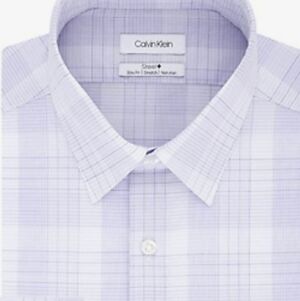 Calvin Klein Blue Dress Shirt with Point Collar